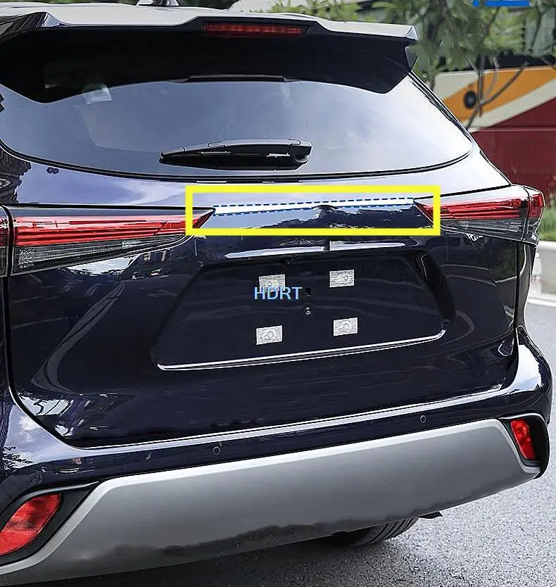 

Stainless Steel For Toyota Highlander 2022/CROWN KLUGER 2021 Car Styling Rear Trunk Tailgate Door Lid Cover Trim Molding strip