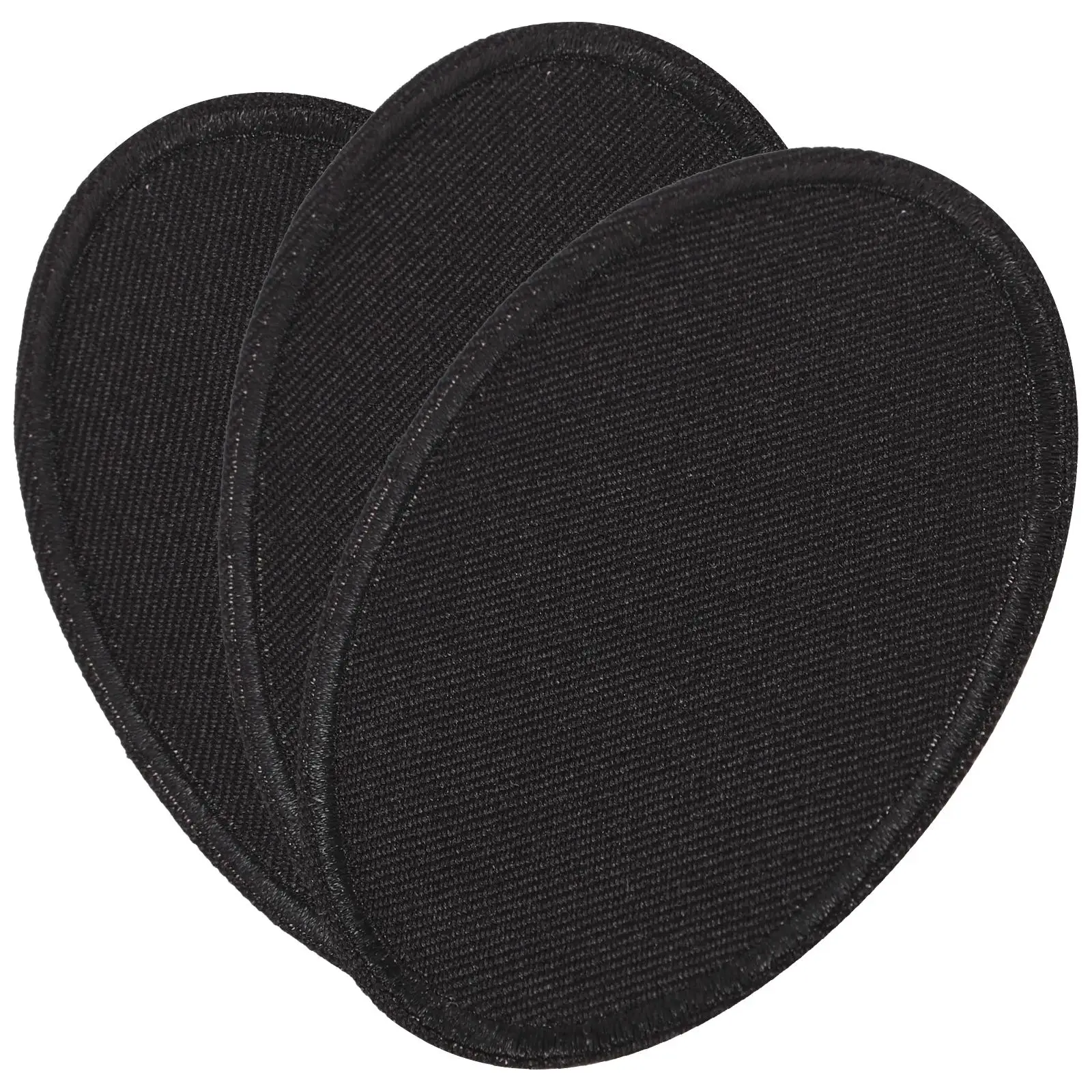 

3Pcs Oval Embroidery Patch Self adhesive Cartoon Repair Replaceable Hat Patches DIY Coat Applique Black Multi function Clothes