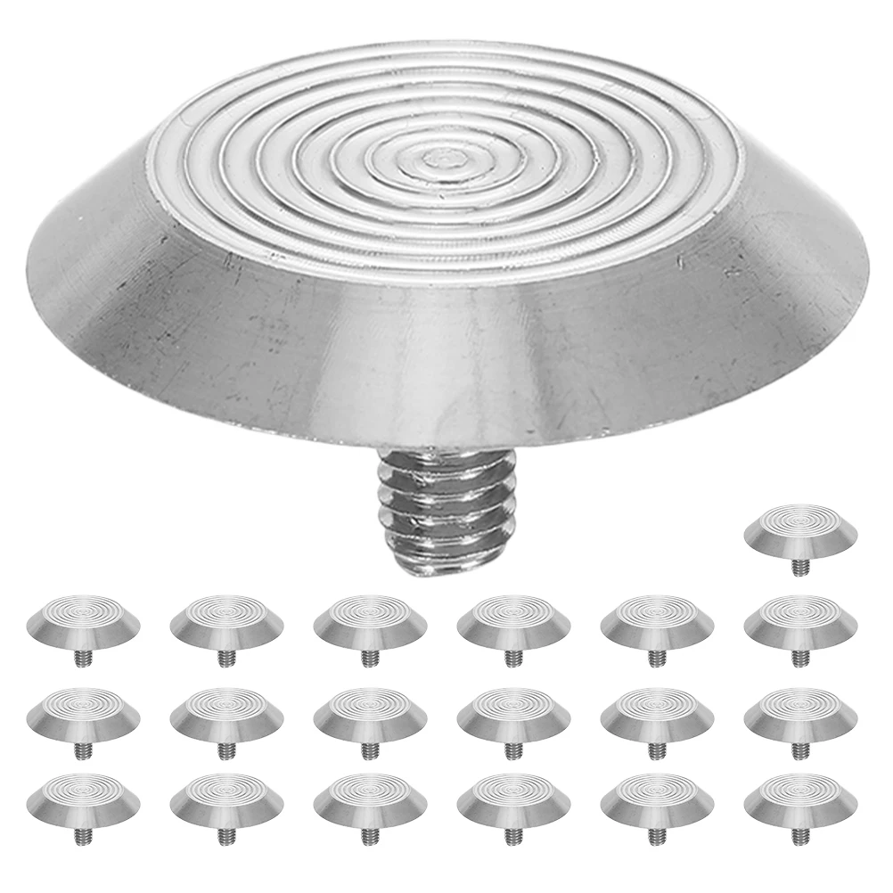

20pcs Blind Path Studs Stainless Steel Tactile Nonslip Outdoor Sidewalk Subway Walkway Guide Tactile Sensory Studs