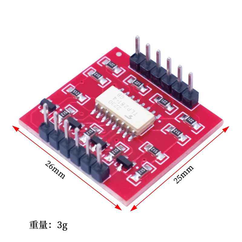 4-channel TLP281 optical isolation IC module Expansion board high and low level optical coupler isolation 4 channels for Arduino