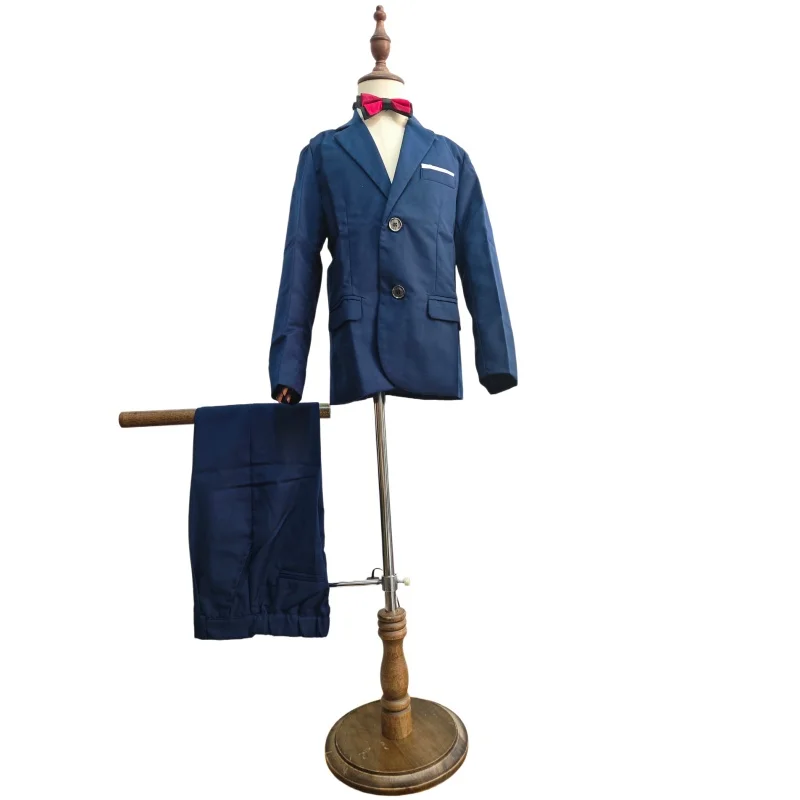 Kids' Spring Autumn Birthday Party Dress Flower Boys Formal Wedding Suit Set Children's Piano Host Speech Performance Suit