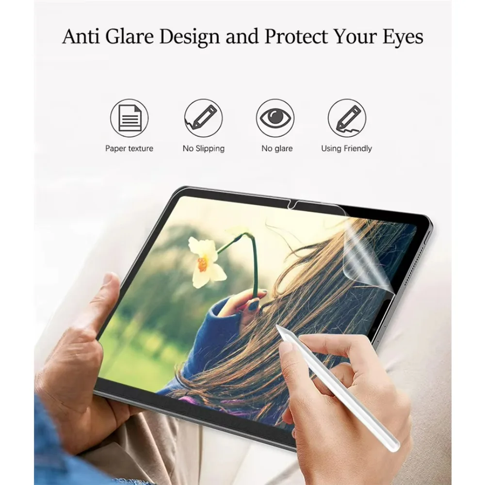 2pcs Suitable for Samsung Tab (2025) 10.1-inch TB311FU tablet, paper matte screen protector, soft and transparent paper, scratch