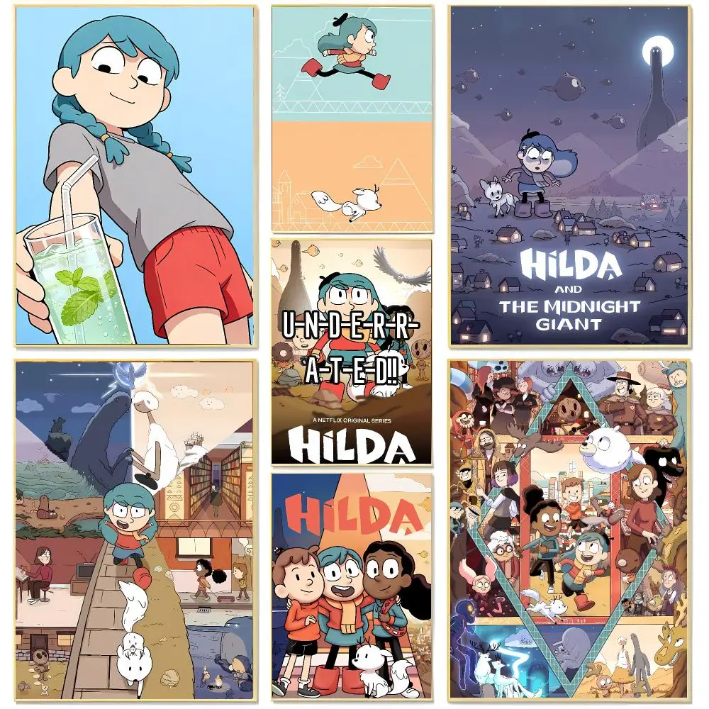 Cartoon Fantasy H-Hilda Poster Living Room Bedroom Decorative Print Unframed Decor
