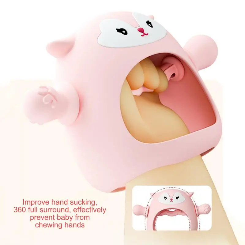 

Детская силиконовая игрушка для прорезывания зубов, легко захватывающаяся перчатка с защитой от падения, мягкая безопасная игрушка в форме животного для раннего образования