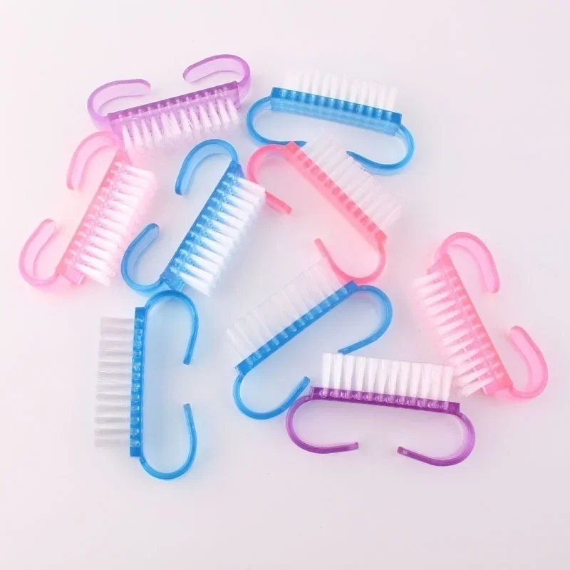5 Pcs/set Color Random Hot Sales Nail Cleaning Clean Brush Tool File Manicure Pedicure Soft Remove image 3