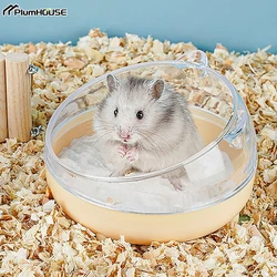 Hamster Bathroom House Sandbox Full Transparent Urine Sand Basin Bath Sand Container Pet Room Toy Small Pet Supplies Accessories