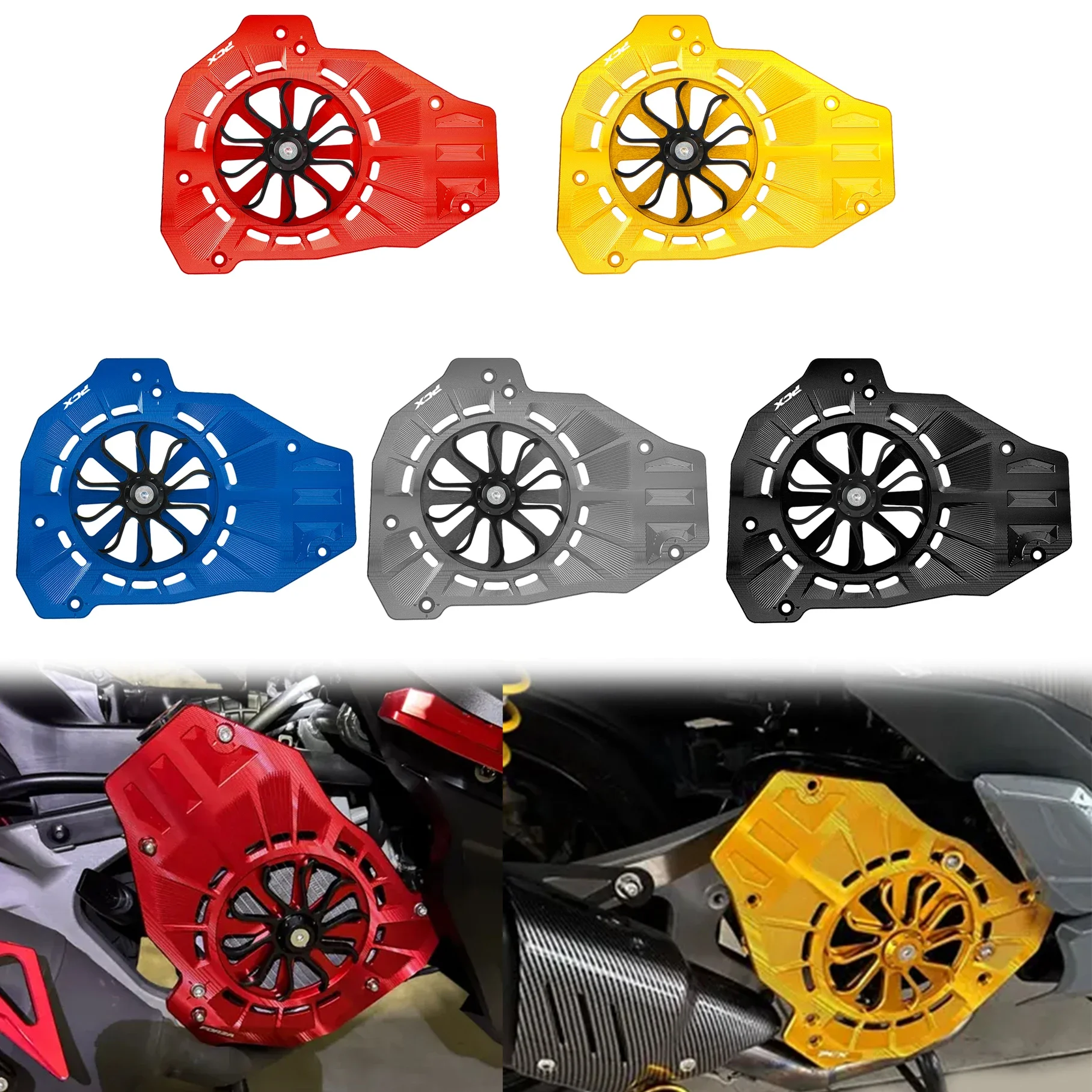 For Handa PCX160 PCX150 PCX125 PCX 160 150 125 Motorcycle Water Tank Radiator Guard Protection Cover Aluminum Alloy Accessories