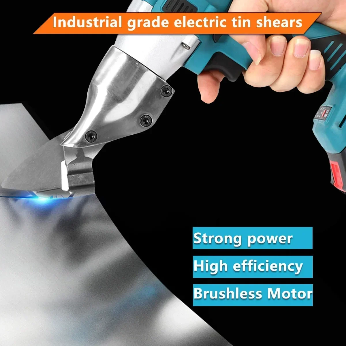 18V Household Cordless Electric Scissors, Rechargeable Cutter, Portable DIY Cutting Tool For Leather Metal Cardboard Cutting