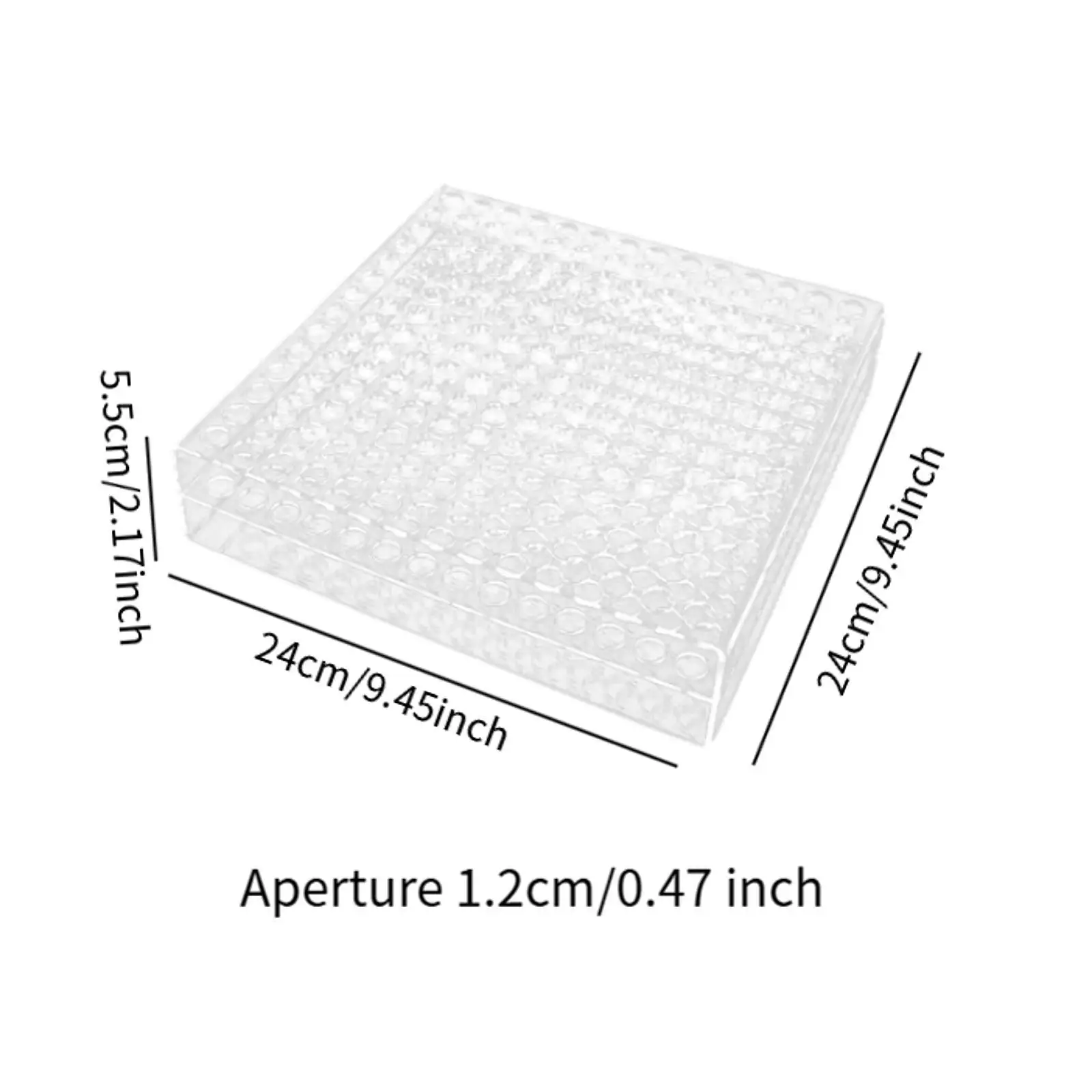 Square Stationery Display Case Art Marker Organizer for Home Vanity Table