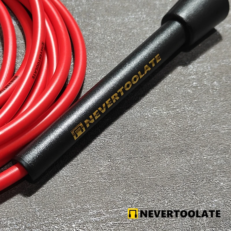 NEVERTOOLATE RA handle speed rope 3.5 metri 150g super long 6mm pvc vinyl rope corda più lunga fitness crossfit corda per saltare con perline
