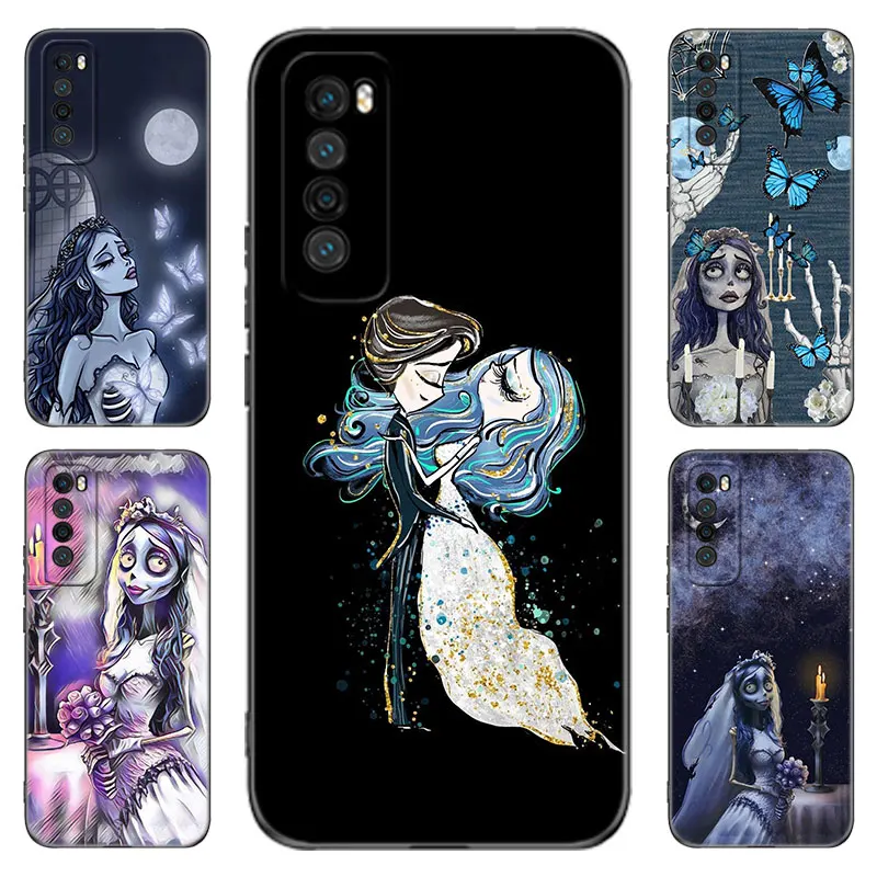 Halloween Corpse Bride Black Phone Case For Huawei Nova 12 11 Ultra 10 9 SE Pro 12i 11i 11E Y60 Y61 Y70 Plus Y71 Y72 Y90 Y91