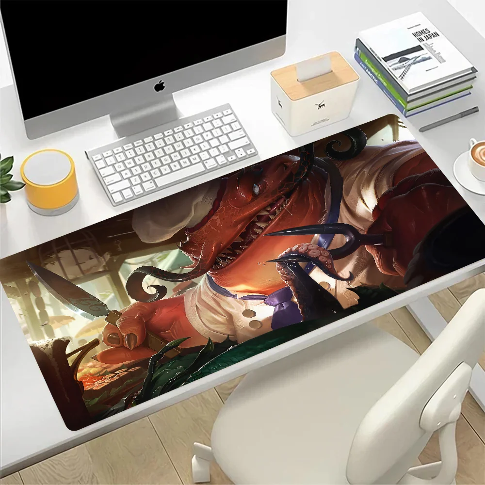 League of Legends Tahm Kench Large Mouse Pad Gaming Mousepad PC Gamer Computer Office Mouse Mat XXL Laptop Keyboard Mat Desk Pad