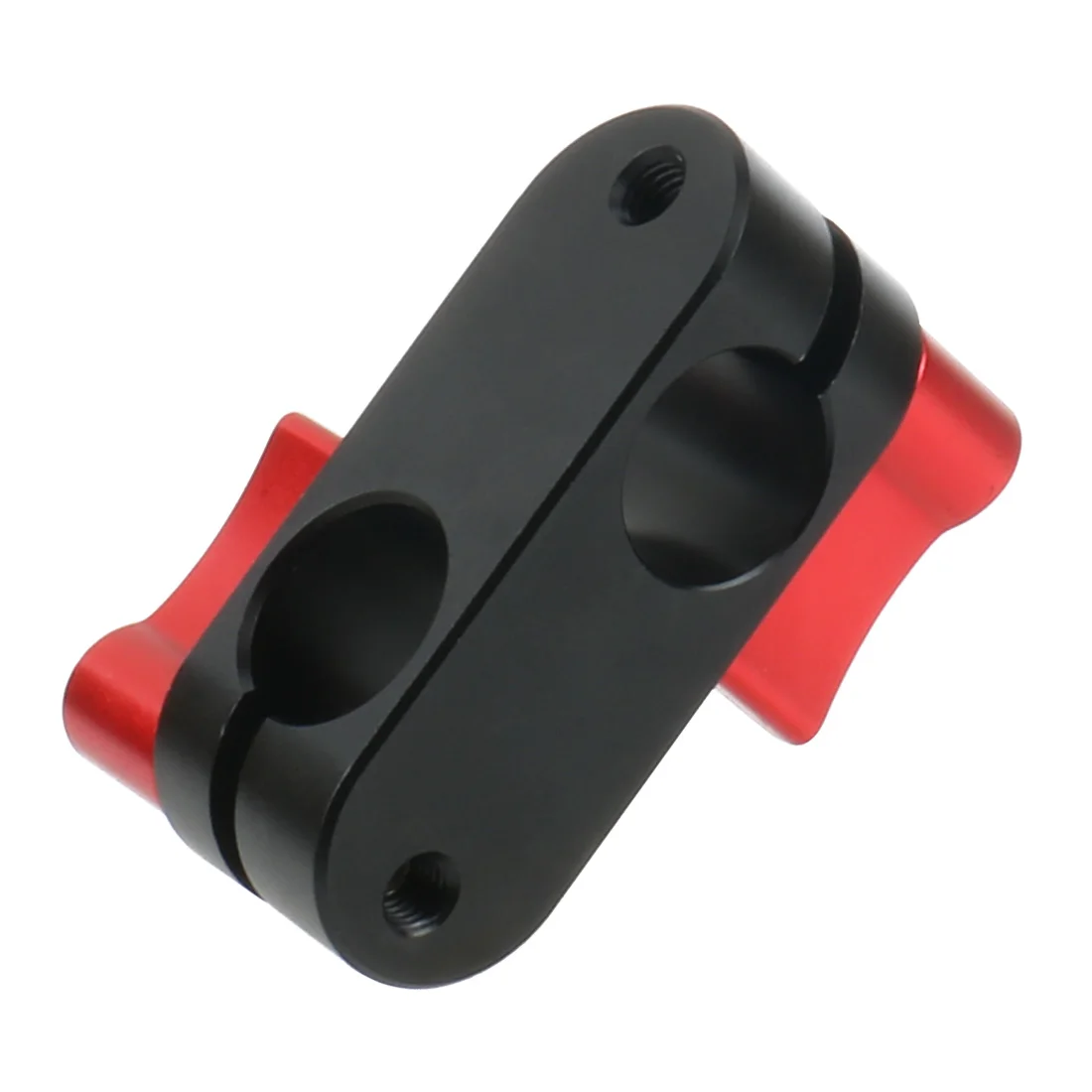 90 Grad rechtwinklig 2 Loch 15 mm Rod Rig Clamp Adapter M5 Schraube für 5D2 5D3 A7S GH4 DSLR Kamera Foto Schulter HandGrip Monitor – Detail 7