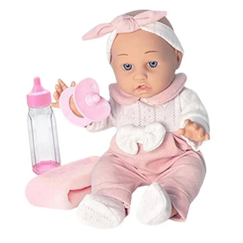 

Soft Handmade 12 Inch Reborn Toddler Dolls Realistic Babies Girl And Boy Doll With Clothes Bottle And Pacifier For Children