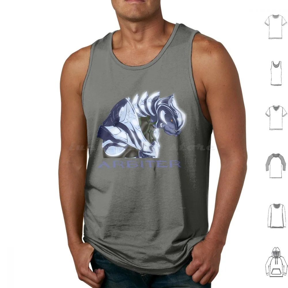 Arbiter Tank Tops Vest Sleeveless Arbtier Thel Vadam Masterchief 2 3 4 5 6 Reach 3 Odst Infinite Anime Anime Style Legends