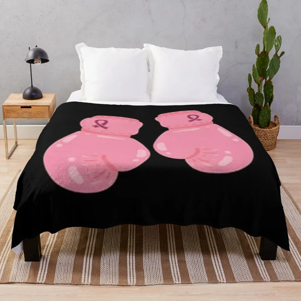 Boxing Gloves Flannel Throw Blanket King Queen Size Super Soft Lightweight Warm for Sofa Couch Bed Boxing Game Competitive