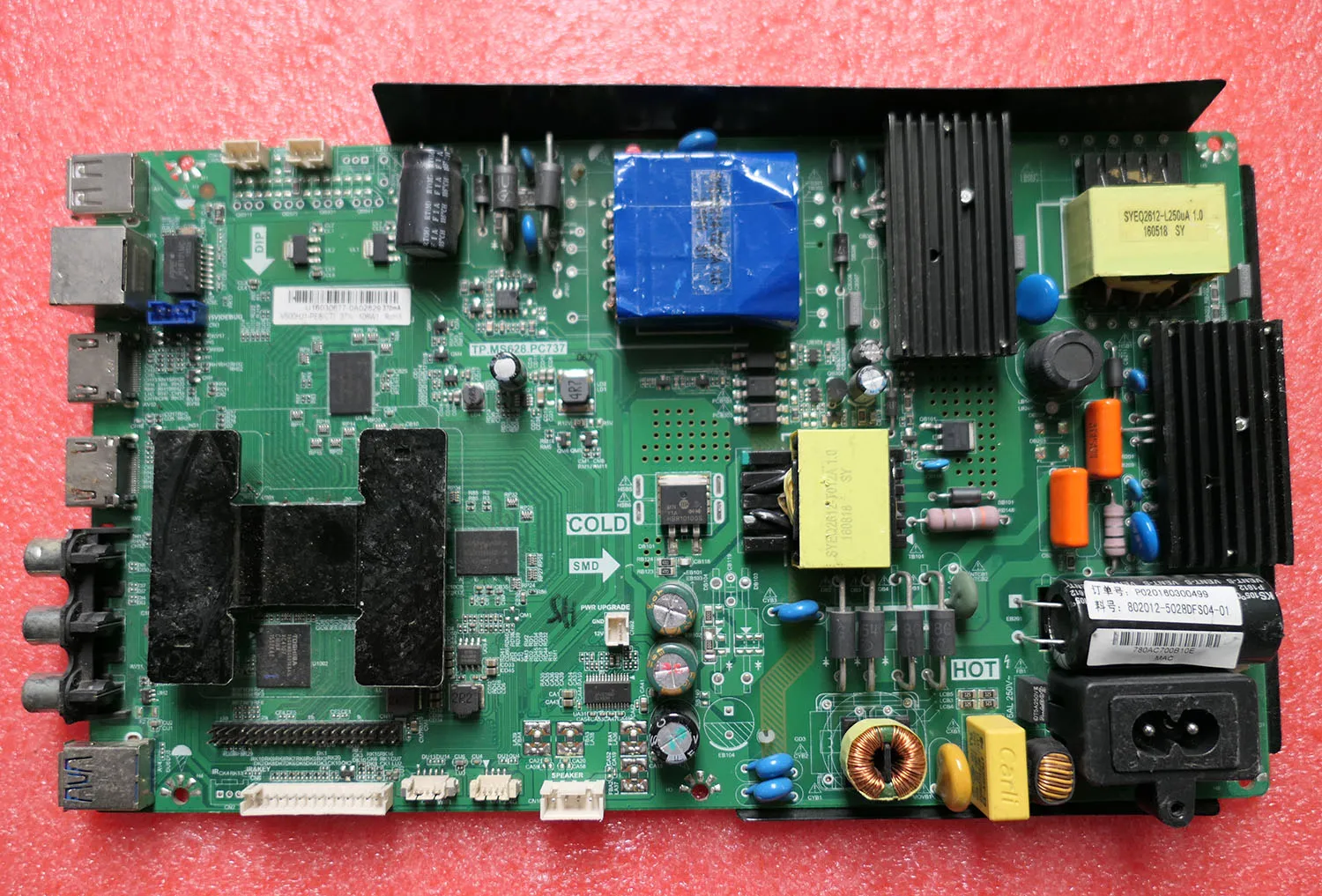 50TM 50F1 TP.MS628.PC737 test ok circuit board motherboard