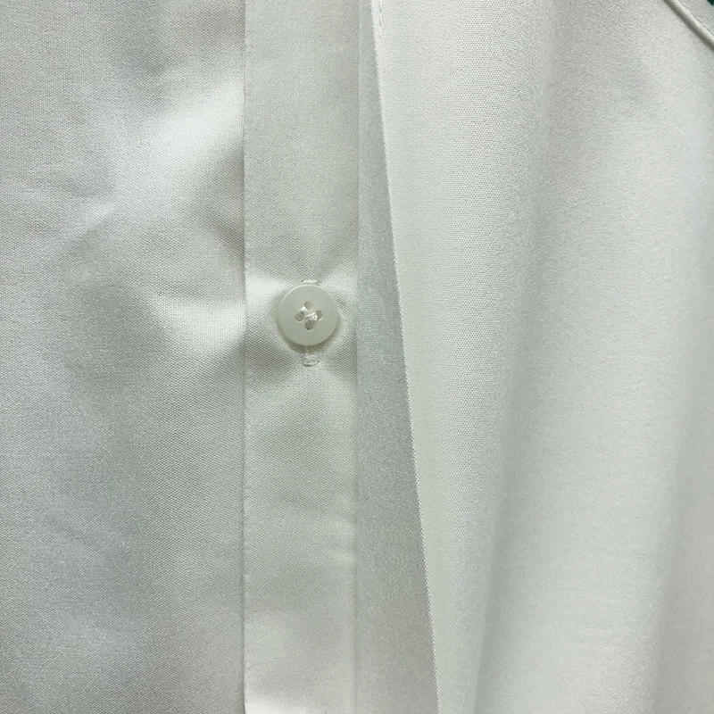 Conjunto de camisa de manga corta para hombre, Top corto con solapa estampada en contraste, ropa de calle, traje informal, verano, 2024