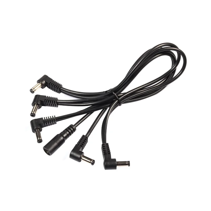 General Guitar Effect Pedals 5 Way Power Daisy Chain Cables Fit For 9V DC Pedal Power Adapter Guitar Effector Accessories