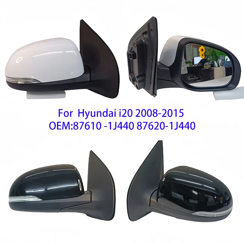 

For Hyundai i20 2008-2015 Electric no heating no folding mirror Auto parts adjust mirror assembly 5 lines 87610-1J410 87620-1J4