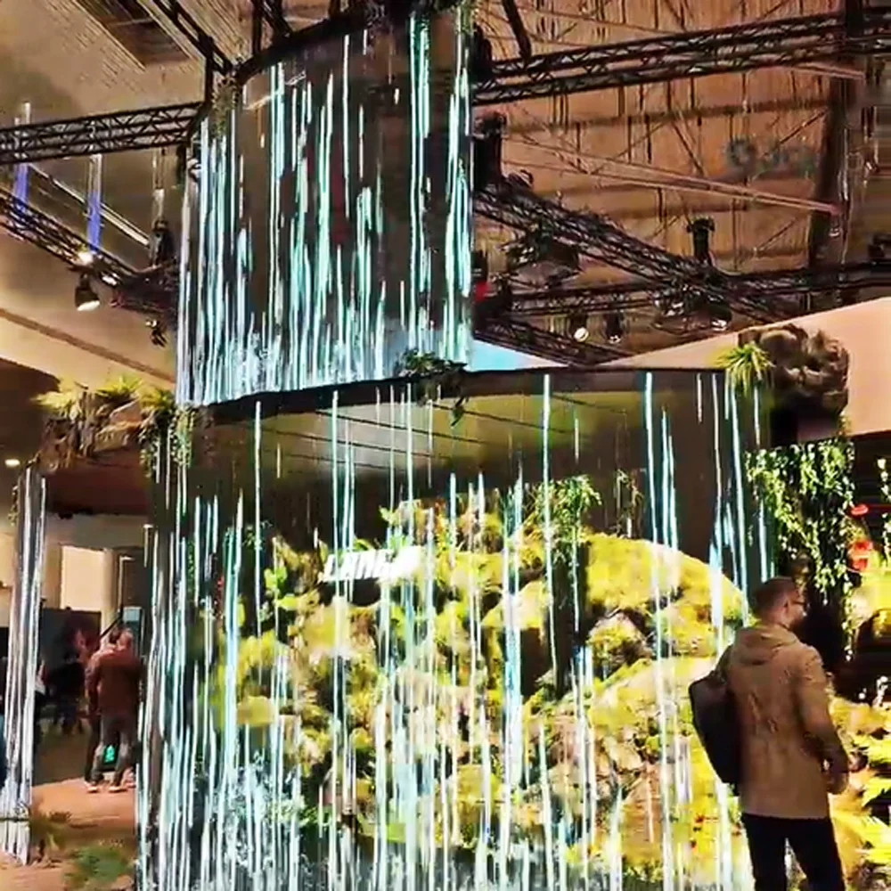 

Indoor Adhesive Transparent Flexible LED Film Crystal Screen Display Panel Transparent LED Film Screen for Glass