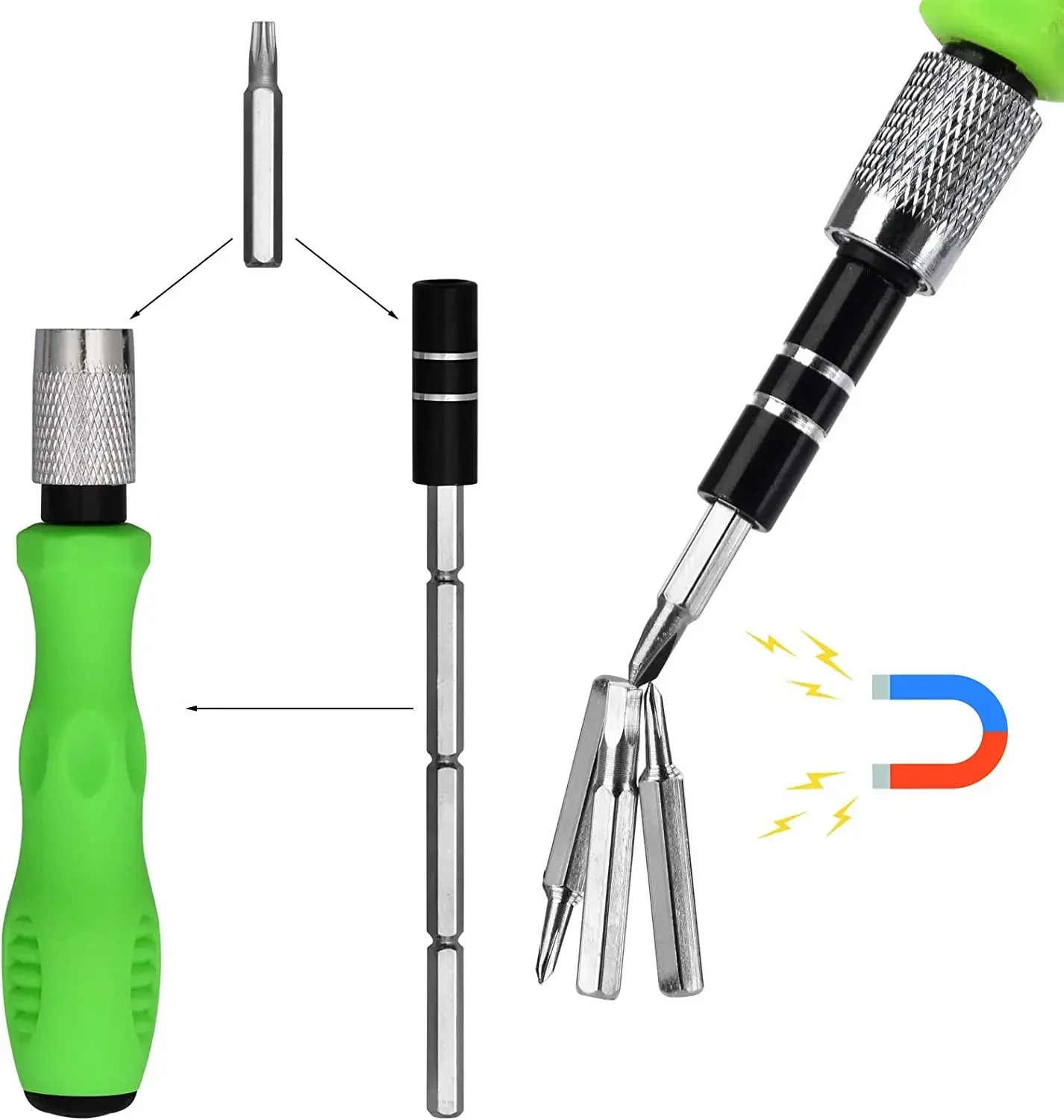 32 in 1 Multifunctional Screwdriver Set Small Screwdriver Torx Phillips Magnetic Screw Driver Bit Portable Repair Tool Kit