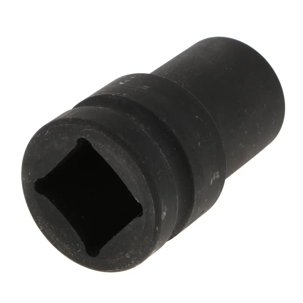 Heavy Duty 19mm Metric Impact Socket with 1 inch Drive, , Black