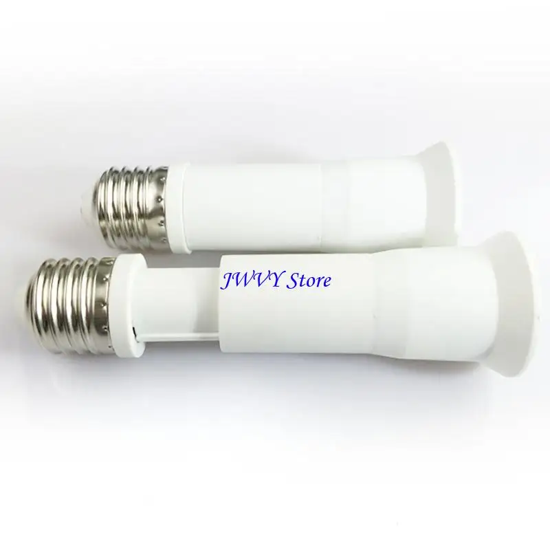 573A Lamp Bulb Socket Extension E27 to E27 Lamp Holder ABS Materials 100W Most