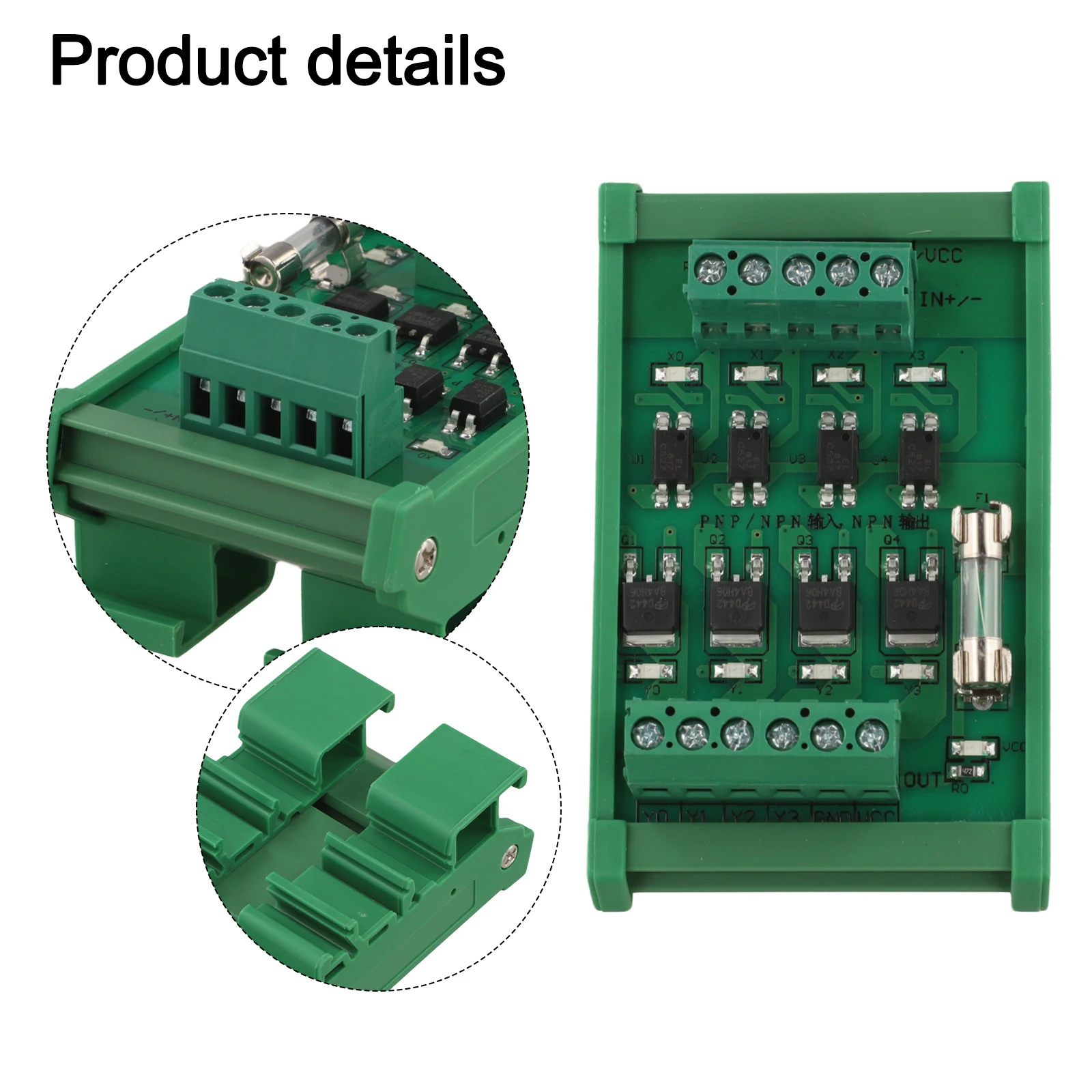 Reliable 4CH Signal Converter for PLC Systems Optocoupler Isolation Supports NPN/PNP Signals Compact and Efficient Design