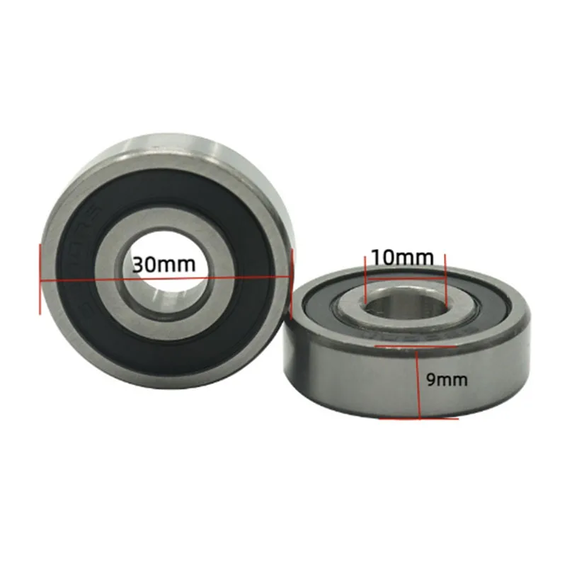 

1pcs, 2pcs, 6200RS, hole spacing 30mm X 10mm X 9mm bearing steel, low-speed bearing