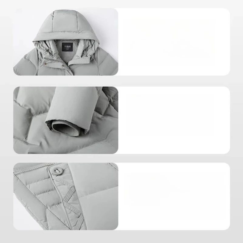 Chericom chaquetas de plumón para mujer 2025 invierno nuevo en abrigos cortos con capucha sólidos abrigos femeninos de manga larga simples de moda Y309307Y