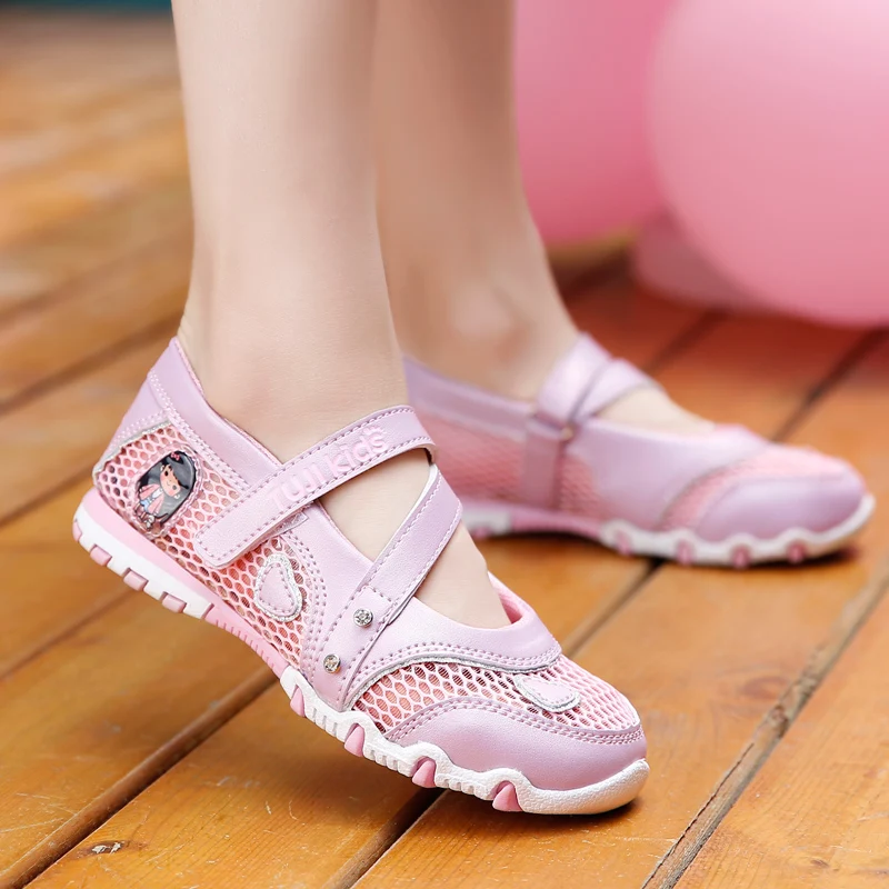 2024 New Summer High Quality Non-slip Children Shoes Girls Fashion Sandals Cartoon Princess Sandals Kids Flat