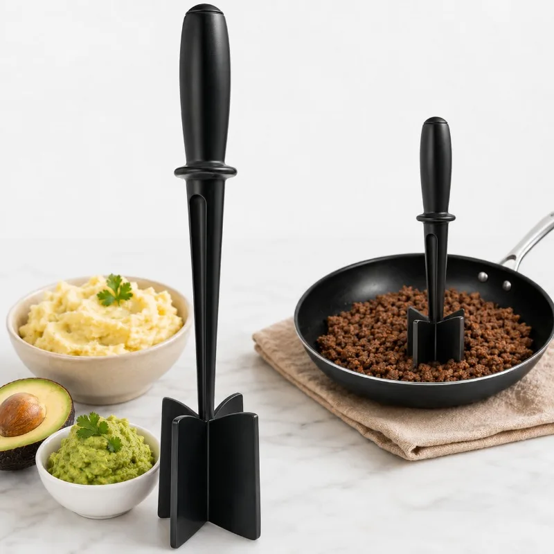 Meat Chopper Potato Masher Professional Multifunctional Heat-resistant Nylon Ground Beef Masher Kitchen Tools and Gadgets