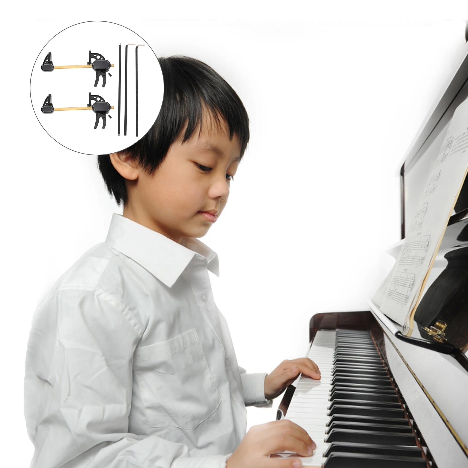 

Key Hand Corrector Piano Gesture Correction Musical Instrument Black Plastic Beginner
