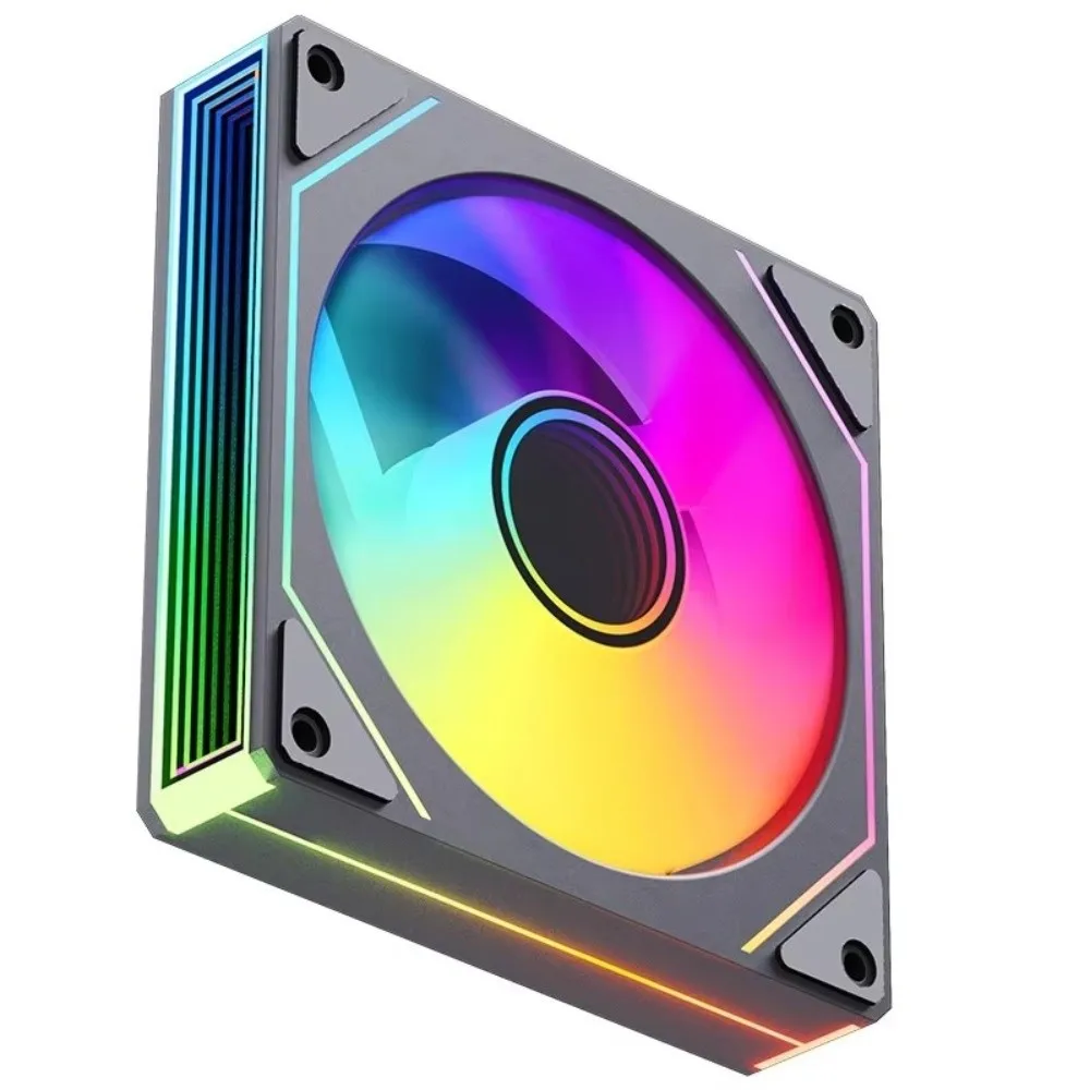 Geräuschloser 120mm PC-Gehäuselüfter PWM 4-Pin Computer-Kühllüfter Leiser ARGB-Computerlüfter Wasserkühlung – Detail 4