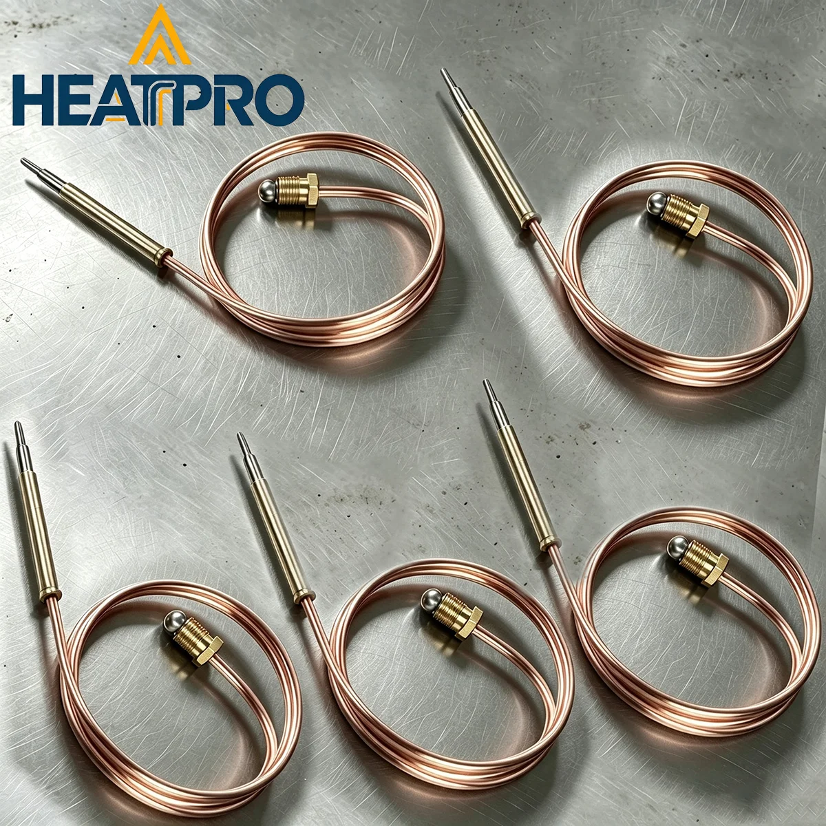5pcs Flame Safety Pilot Thermocouple Brass Fitting Temperature Sensor Repair Component Household Gas Heater Indoor Furnace