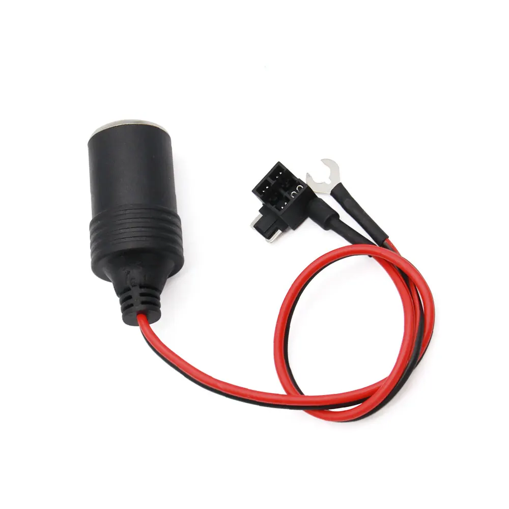 

27cm DC 12V Pure Copper Car Cigarette Lighter Charger Cable Female Socket Plug Connector Adapter Cable Fuse Car Accessories