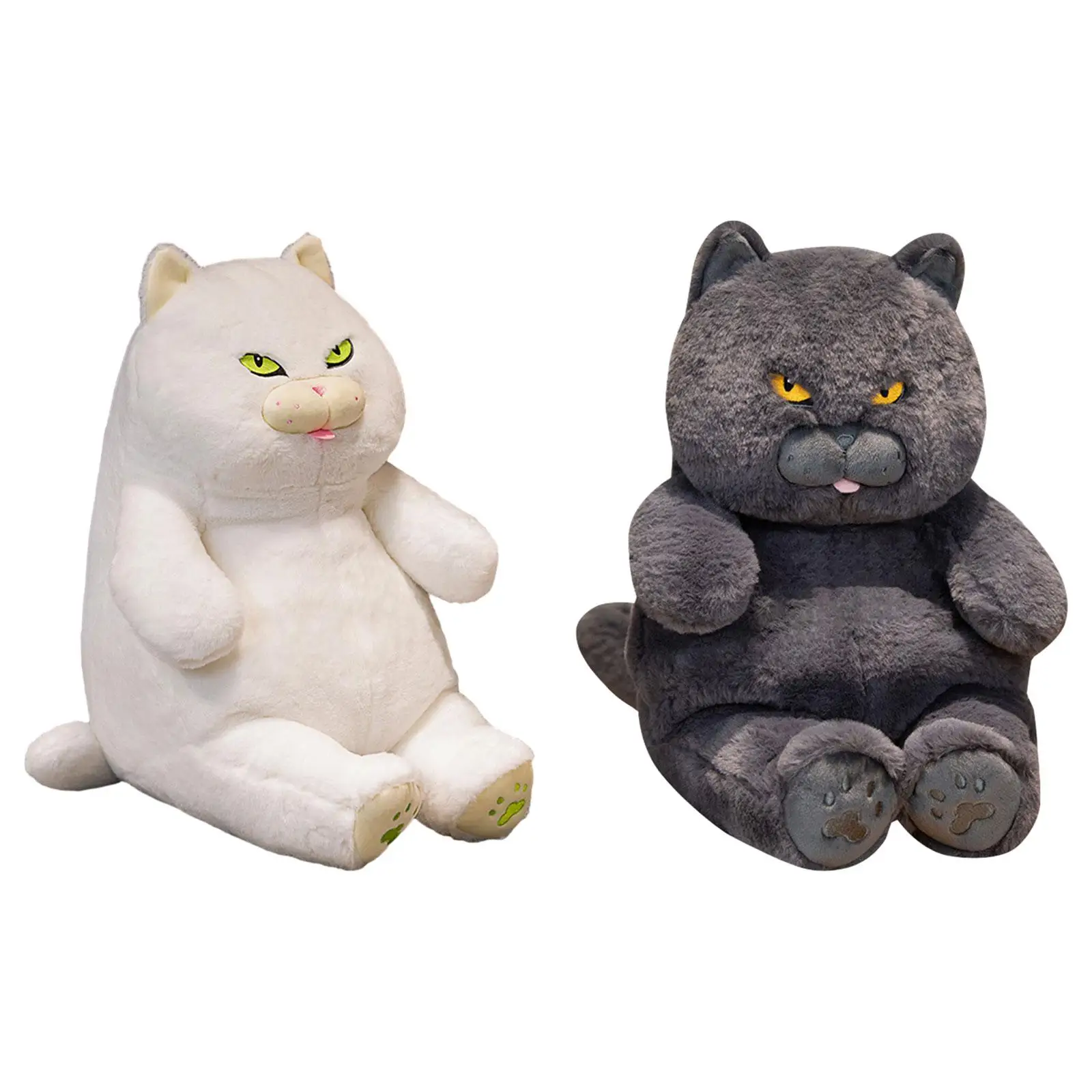 British Shorthair Cat Plush Cat Animal Model for Boys Girls Baby Gifts