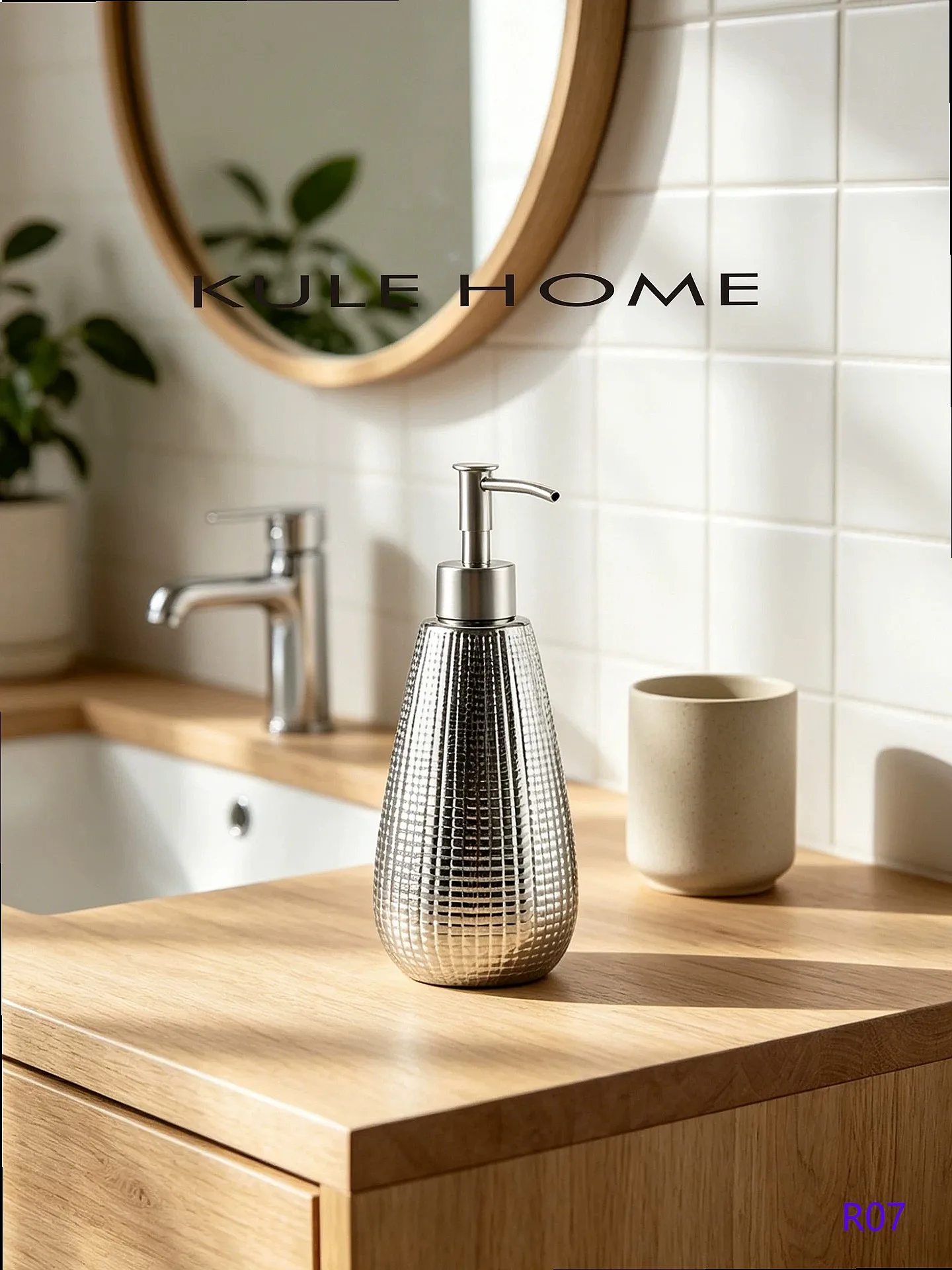 Luxury Ceramic Soap Dispenser Shampoo Body Wash Pump Bottle for Hotel
