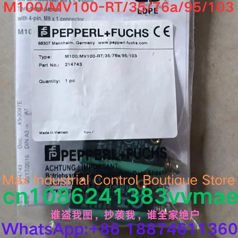 

brand-new photoelectric sensor 214743 M100/MV100-RT/35/76a/95/103