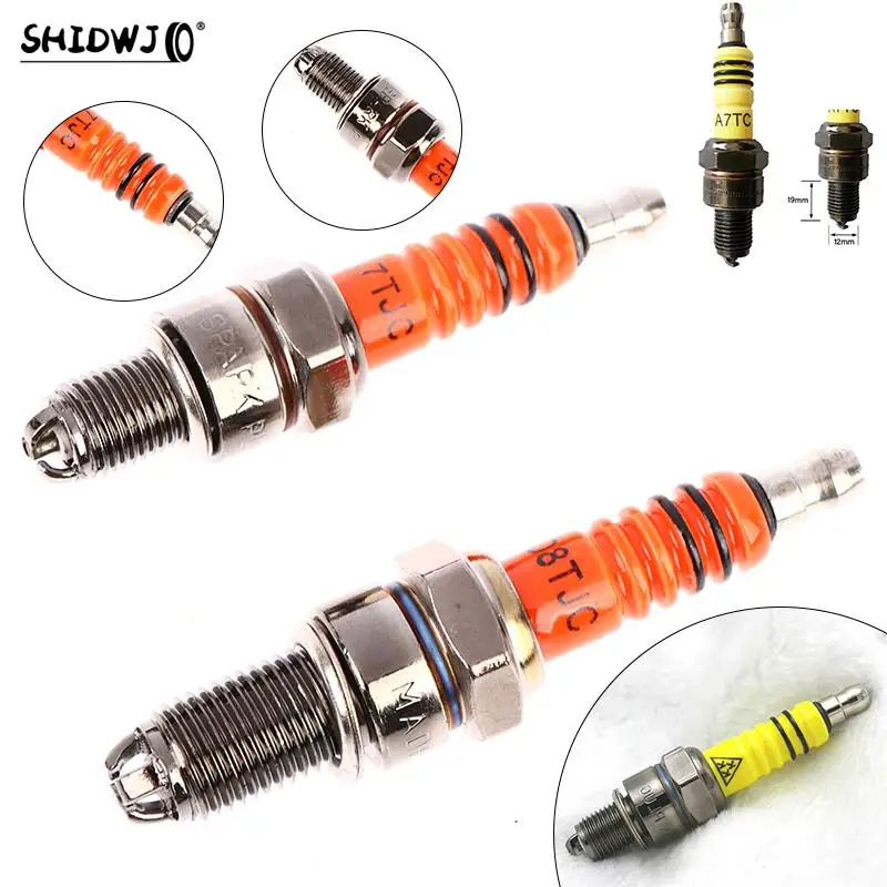 Motocycle A7TC/D8TC Standard Spark Plug For 125cc 150cc 200cc 250cc Scooter Modification Pit Dirt Bike ATV Quad Motard Moped