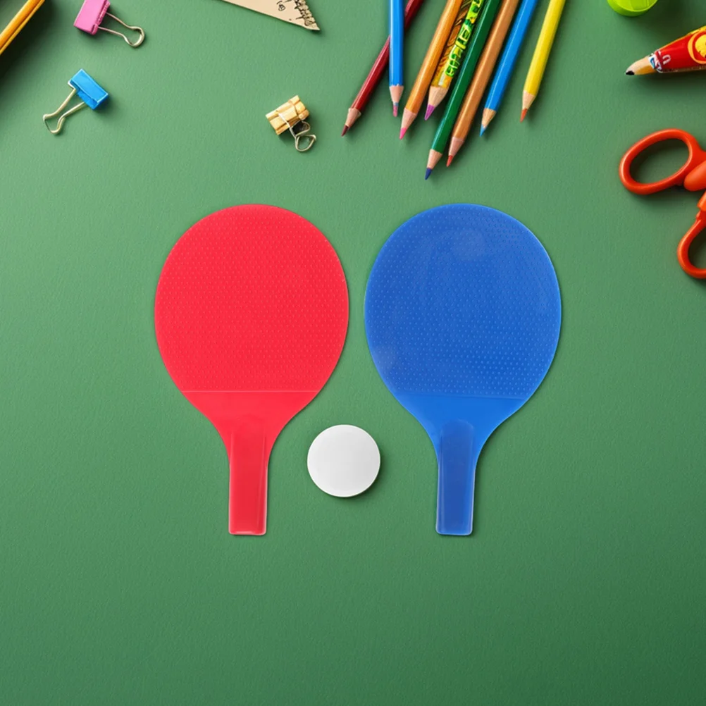

8Pcs Table Tennis Paddle Set 's Training Durable Lightweight Plastic Rackets Self Practice Pingpong Equipment