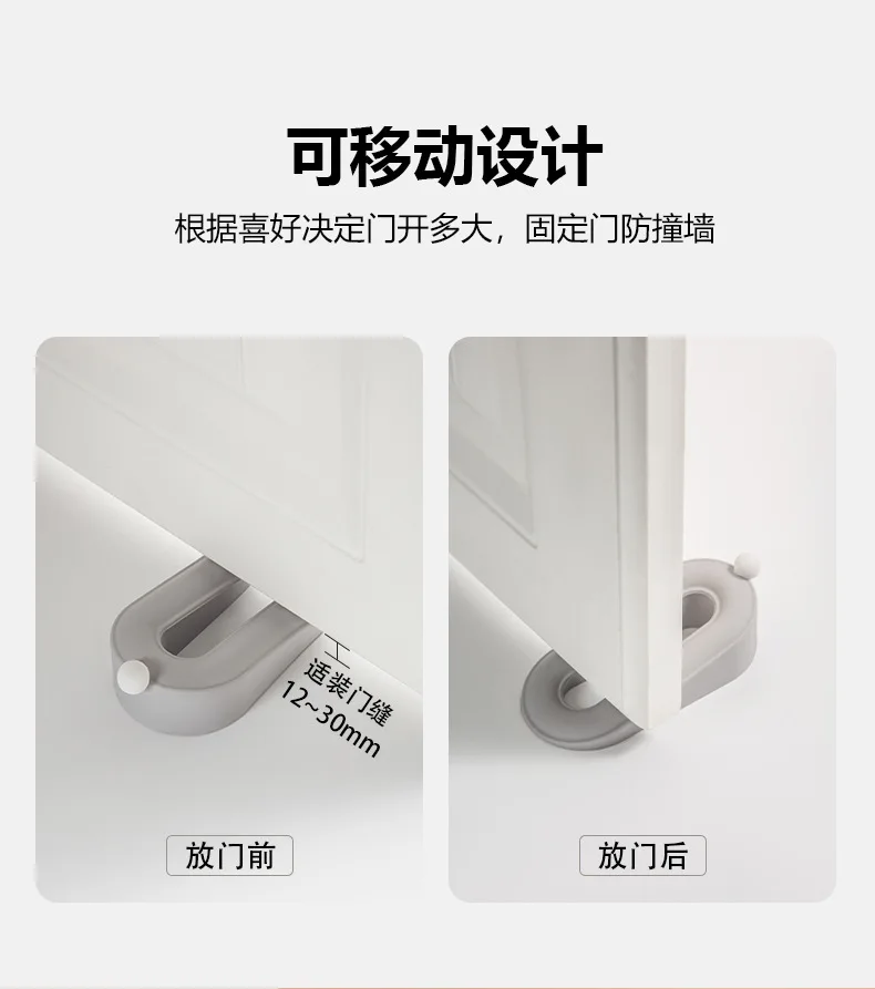 Silikon-Türstopper: Individueller, weicher Gummi-Türstopper für den täglichen Gebrauch, kreativer PVC-Türstopper, Anti-Stoß-Türstopper – Detail 7
