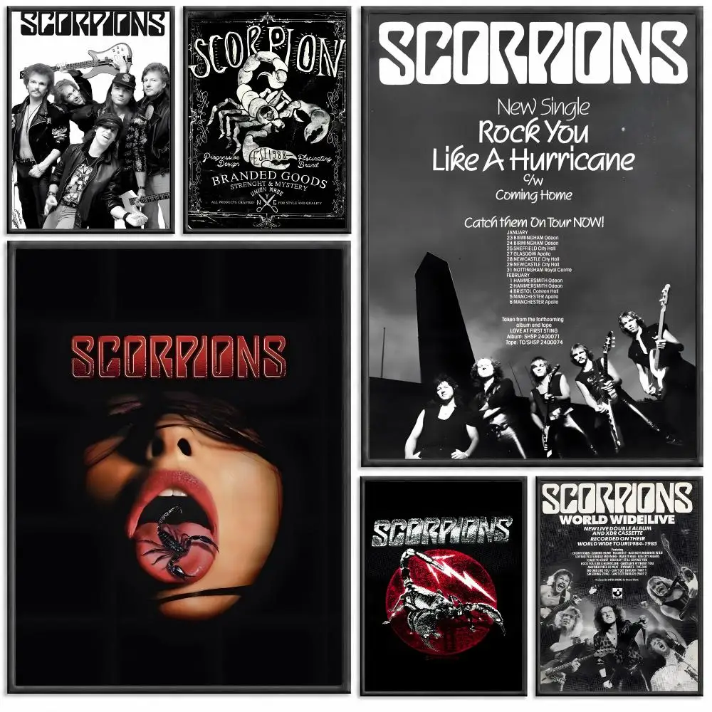 S-ScoRpiOns Band Poster Modern PP Paper Wall Decorative for Cafe Office Bar Home Wall Decor Gift