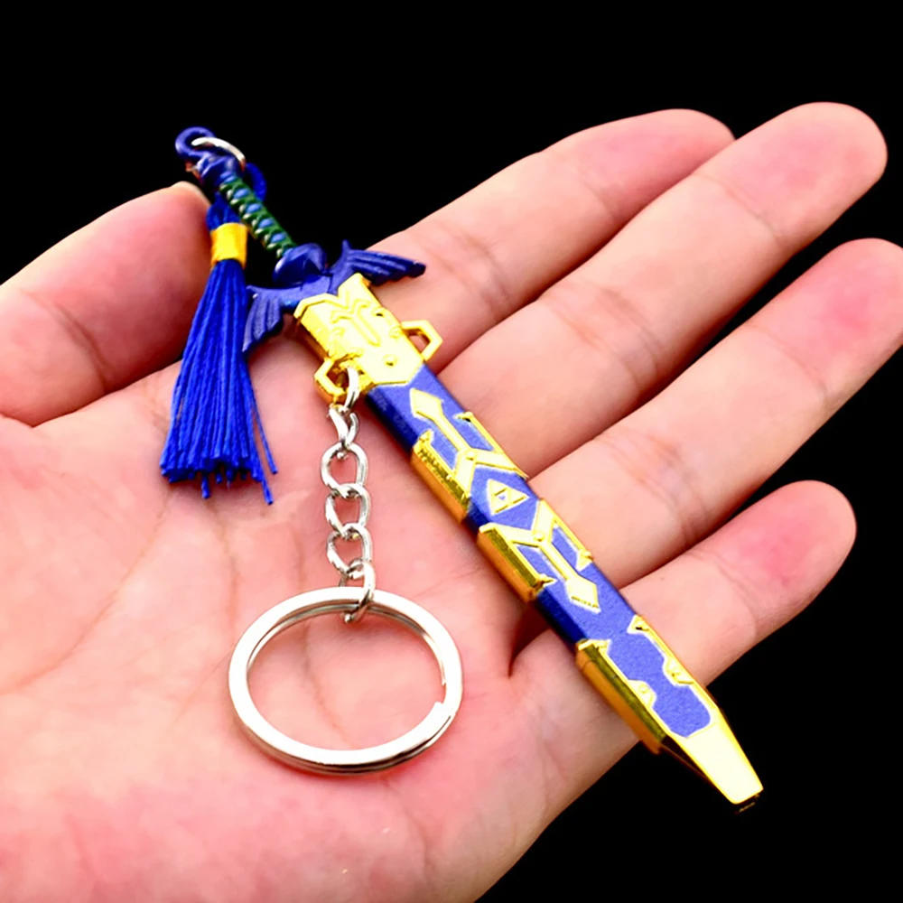 Mini Master Sword Keychain The Hyrule Fantasy Game Periphery Link Master Sword Model Figure Accessories Jewelry Gifts For Boys