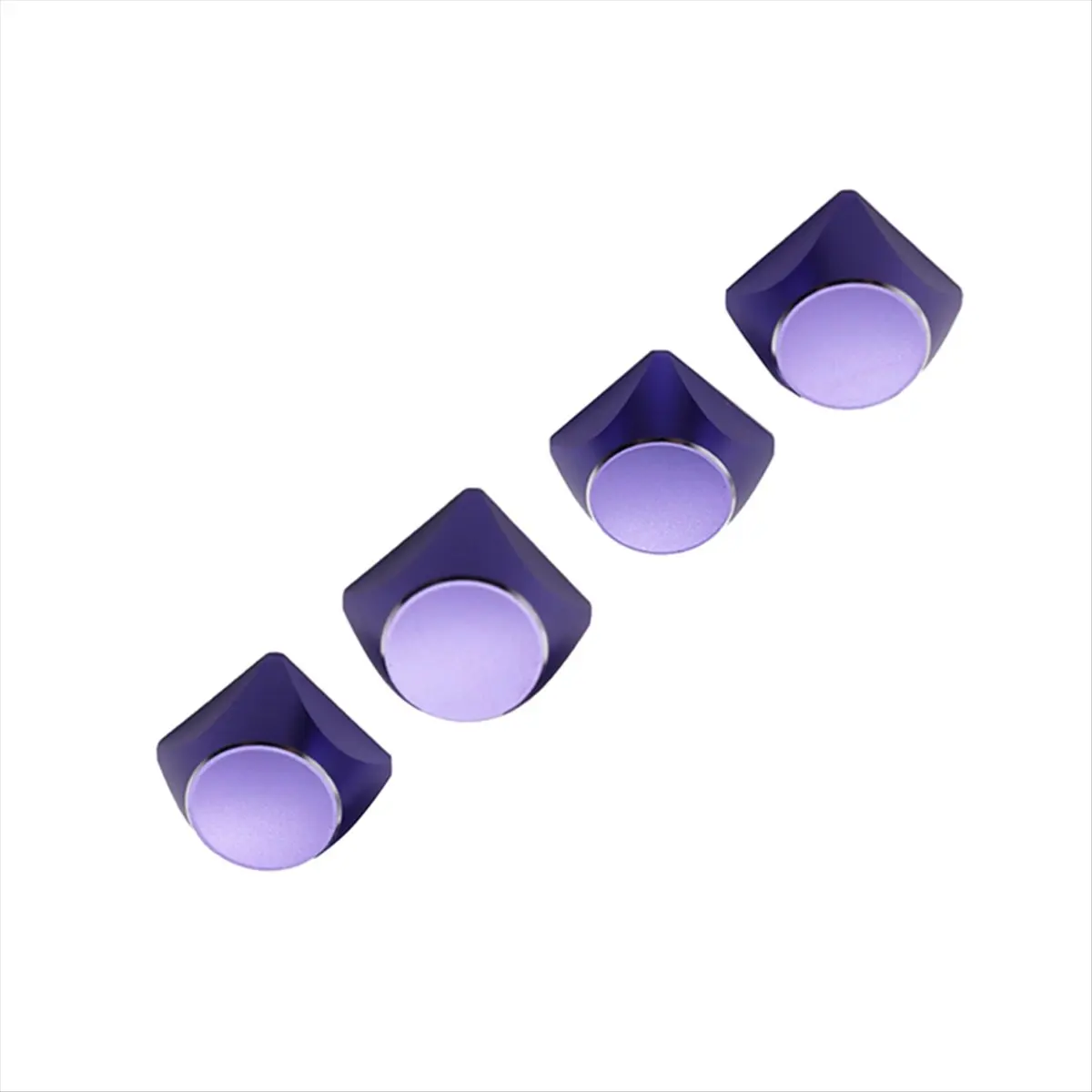 A85P 4Pcs Aluminum Alloy Metal Keyboard Cap Color Mechanical Keyboard Universal Personality for Mechanical Gaming Keyboard D