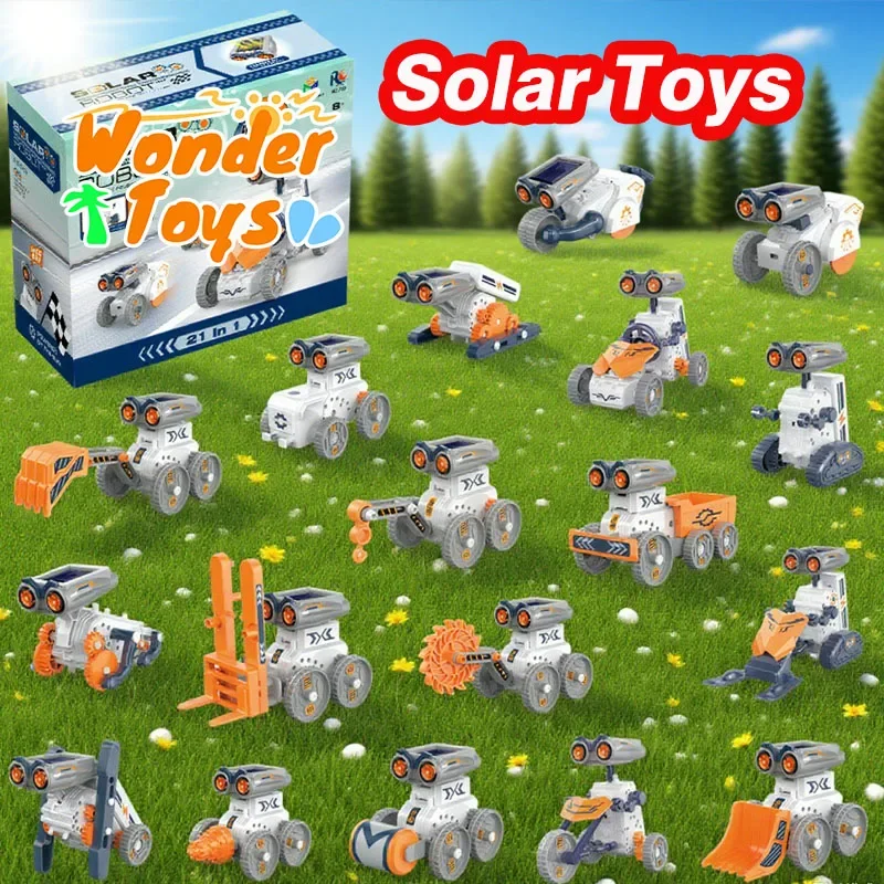 Speelgoed op zonne-energie Kinderen Diy Fidget Gemonteerd speelgoed Robotauto Programmering Elektrisch Wetenschapsonderwijs Speelgoed voor kinderen Kerstcadeaus