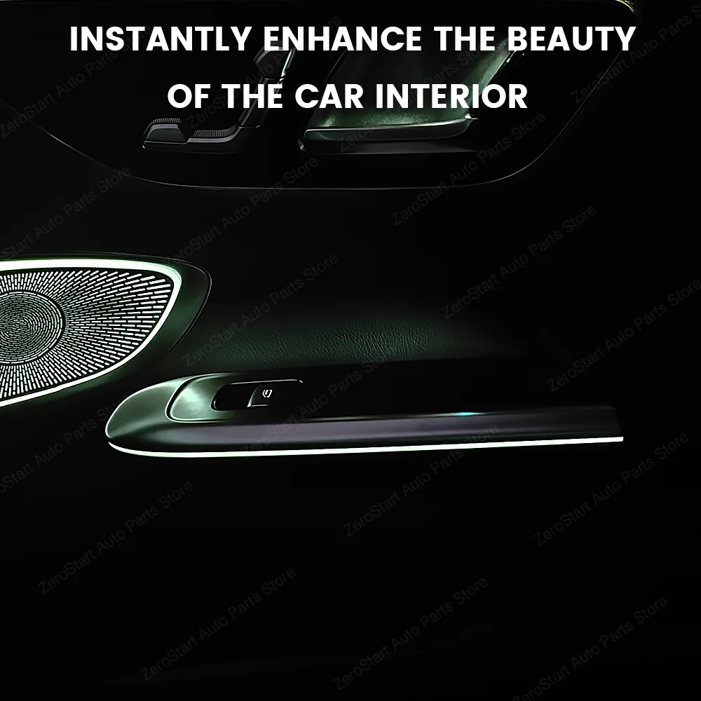 LED de 64 colores para coche Mercedes Benz Clase C W206 GLC clase X254 luz de reposabrazos de 4 puertas luz ambiental lámpara decorativa reequipamiento