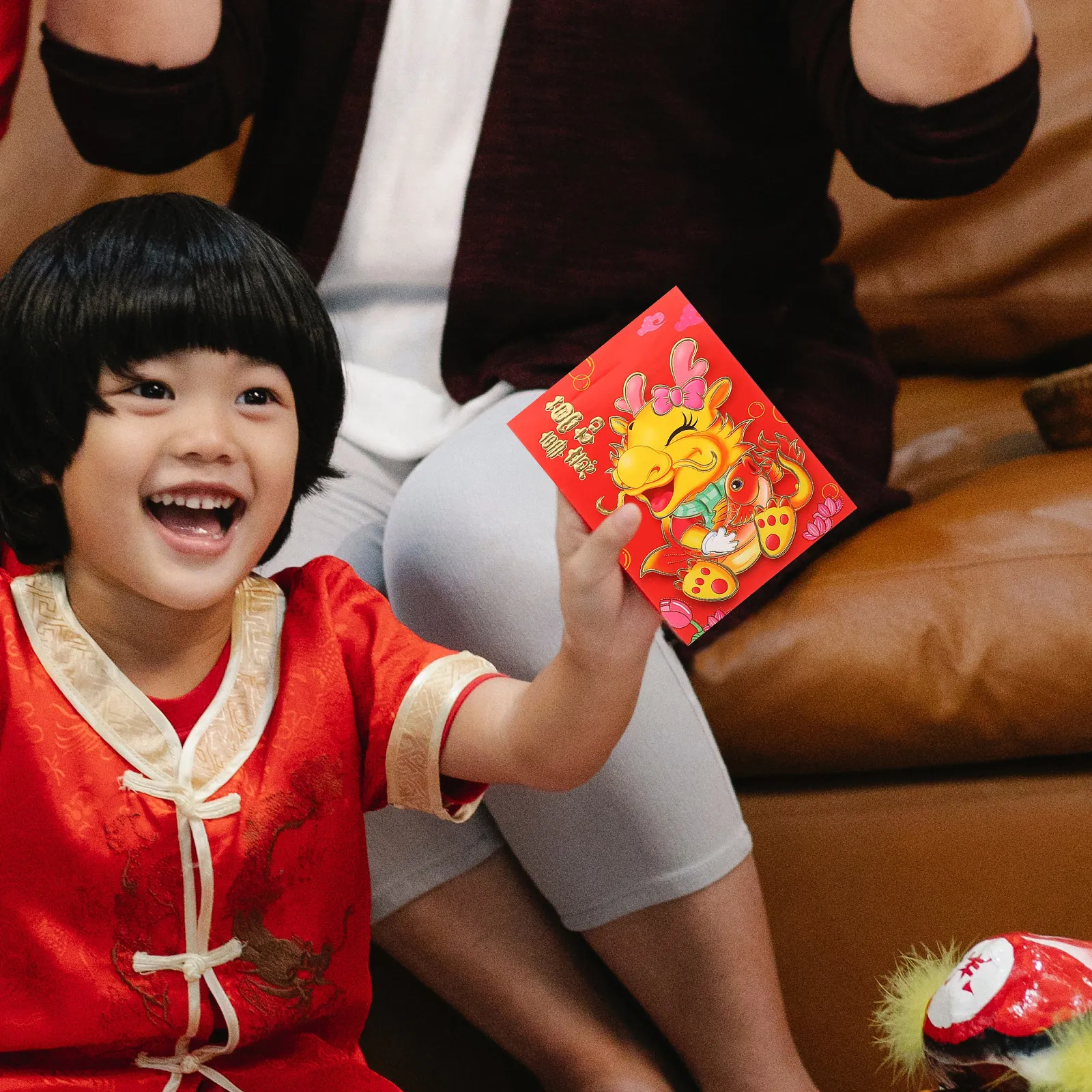 

30 шт. красных конвертов для денег с дизайном дракона, китайский Новый год, креативные красные пакеты для денег, Весенний фестиваль