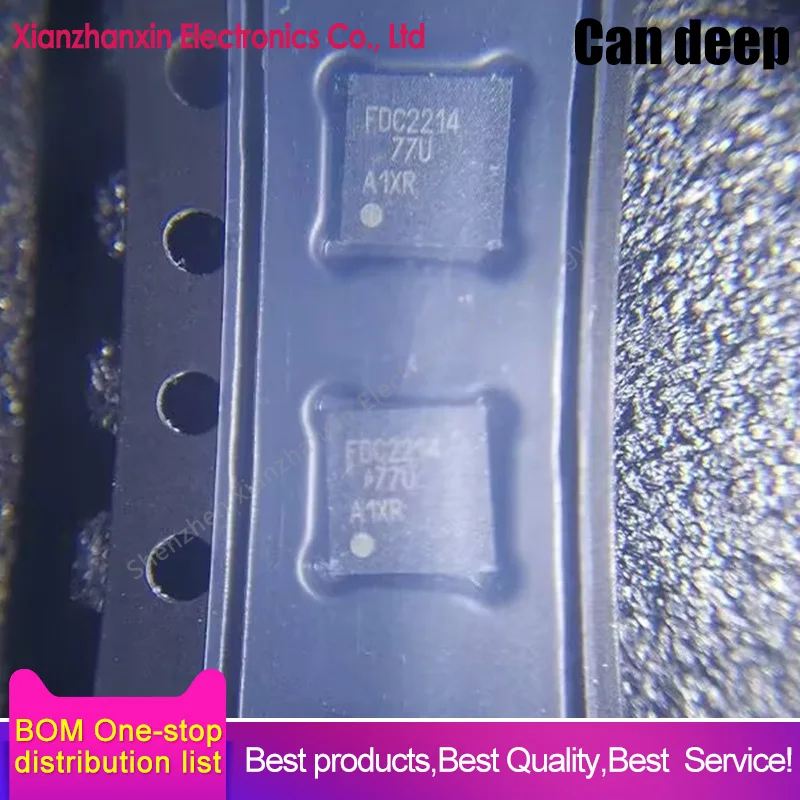 1PCS/LOT  FDC2214RGHR FDC2214 WQFN-16-EP 4-channel, 28-bit, capacitive digital converter chips in stock